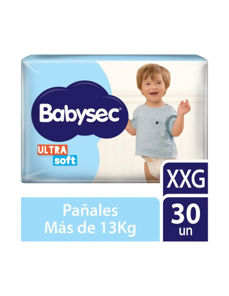 PAÑALES BABYSEC ULTRASOFT HIPER XXGDE 30UN