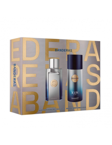 SET DE PERFUME ANTONIO BANDERAS THE ICON ELIXIR EDP + DEO X150 100 cc