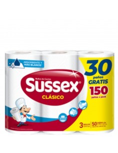 ROLLO DE COCINA SUSSEX CLASICO 50PAÑOS 3UN