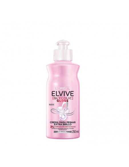 CREMA PARA PEINAR ELVIVE GLYCOLIC GLOSS 250 cc
