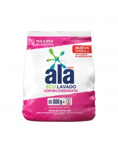 DETERGENTE EN POLVO ALA con bicarbonato matic 800 gr