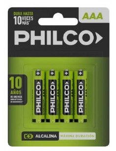 PILAS PHILCO aaa blister 4 un