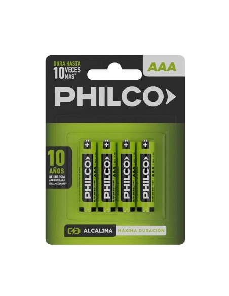 PILAS PHILCO aaa blister 4 un