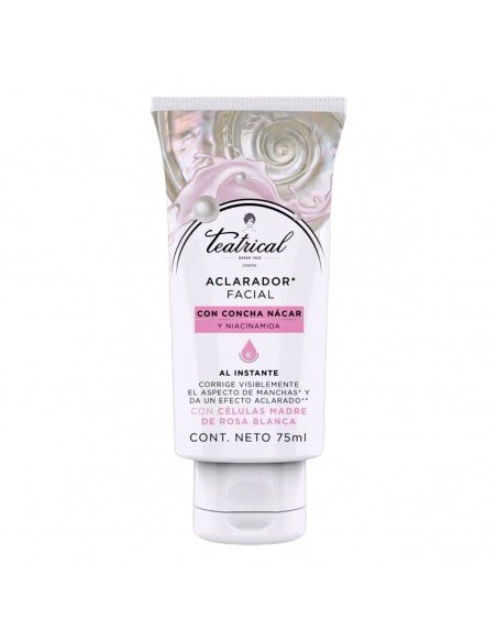 CREMA PARA ROSTRO TEATRICAL ACLARADORA FACIAL C/CONCHA NACAR 75 cc