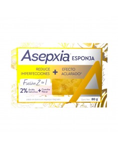 JABONES DE TOCADOR ASEPXIA 2 EN 1 CON ESPONJA VEGETAL 80 gr