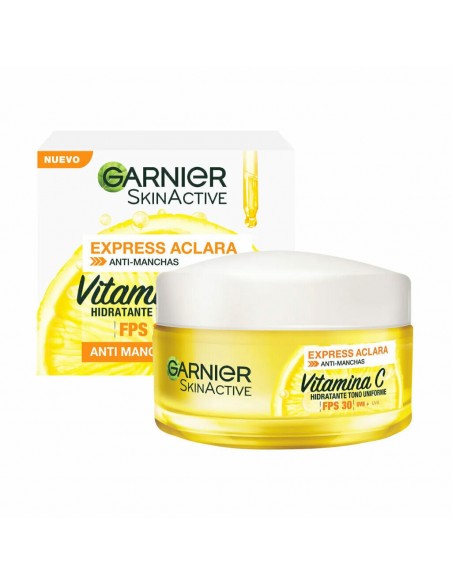 CREMA PARA ROSTRO GARNIER expres aclaradora fp30 50 cc
