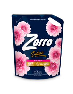 SUAVIZANTE ZORRO deluxe elegante doy pack 3 lt