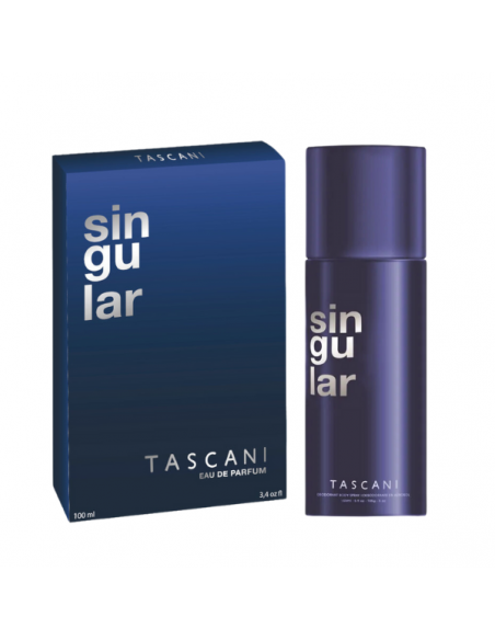 SET DE PERFUME TASCANI EDP SINGULAR + DEO X150 DE REGALO 100 cc