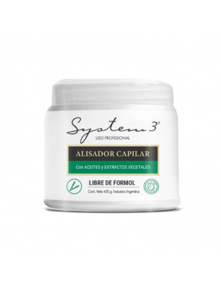 CREMA DE TRATAMIENTO SYSTEM 3 ALISADOR CAPILAR C/EXTRACTO VEGETAL 470 gr