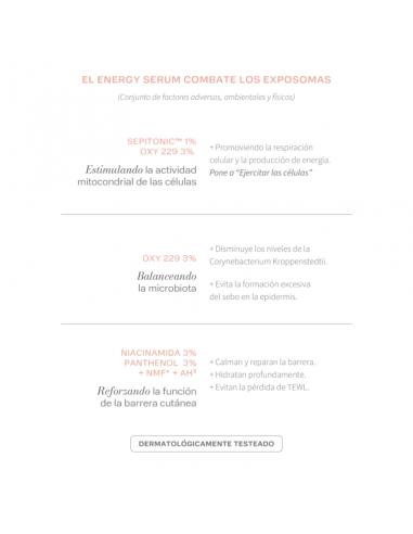 CREMA PARA ROSTRO BEK SERUM REVITALIZANTE ENERGY 30CC  