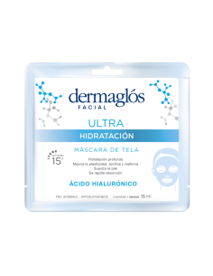 MASCARAS FACIALES DERMAGLOS TELA ULTRA HIDRATACIÓN AC.HIALURON 15 cc