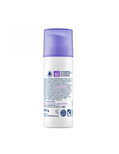 PROTECTOR SOLAR DERMAGLOS FACIAL SIN COLO F 50 50 GR