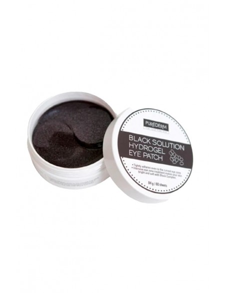 MASCARAS FACIALES PUREDERM PARCHE OJOS BLACK GEL 60 UN