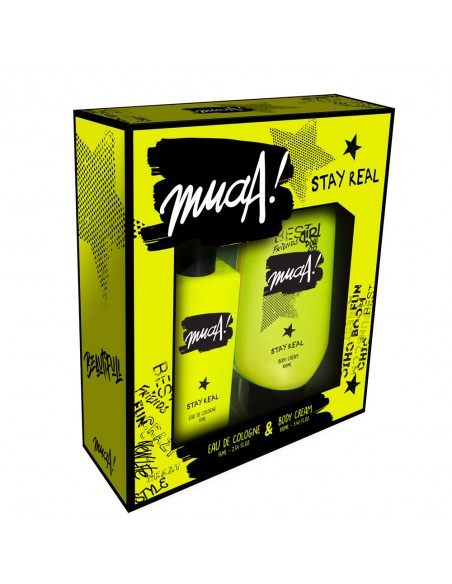 SET DE PERFUME MUAA STAY REAL COLONIA+BODY CREAM  