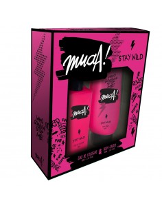 SET DE PERFUME MUAA STAY WILD COLONIA+BODY CREAM  