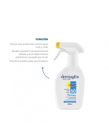 PROTECTOR SOLAR DERMAGLOS NIÑOS F50 GATILLO 250 CC