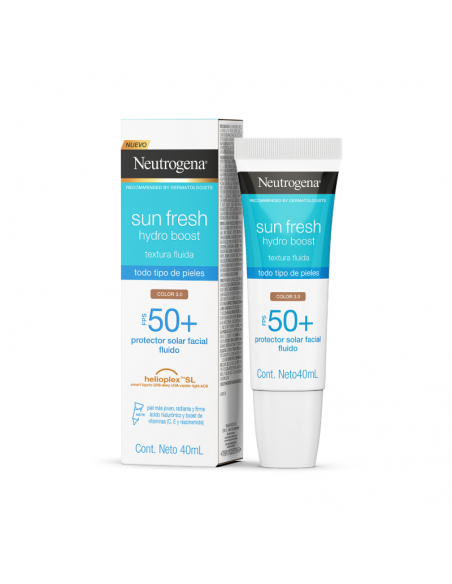 PROTECTOR SOLAR NEUTROGENA HIDRO BOOST TONO MEDIO F50 40 cc