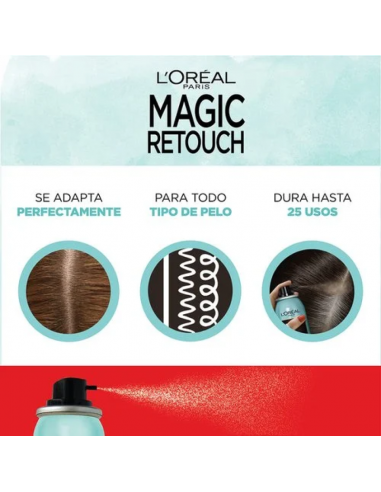 TINTURAS Y PERMANENTES LOREAL MAGIC RETOUCH CASTAñO CLARO  