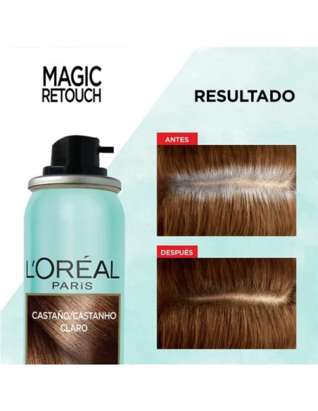 TINTURAS Y PERMANENTES LOREAL MAGIC RETOUCH RUBIO OSCURO  