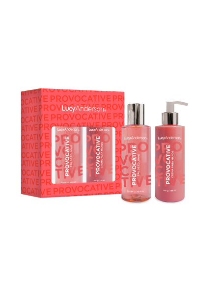 SET DE PERFUME LUCY ANDERSON COLOGNE PROVOCATIVE+CR MANOS X200GR 220 cc