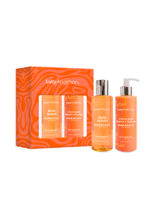 SET DE PERFUME LUCY ANDERSON BODY SPLASH+CR MAN-CORP MARACUJA IN 200 cc