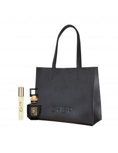 SET DE PERFUME CHER ONYX ELIXIR 50+TOTE BAG+TRAVEL20  