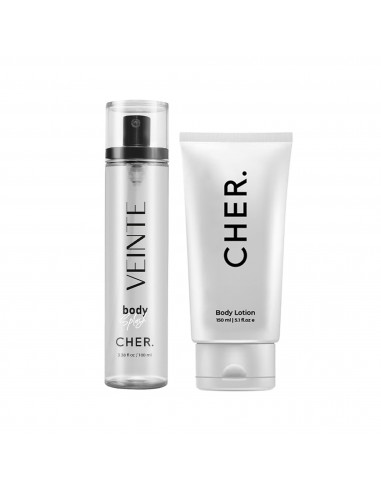 SET DE PERFUME CHER BODY SPLASH + BODY LOTION 150 100 CC