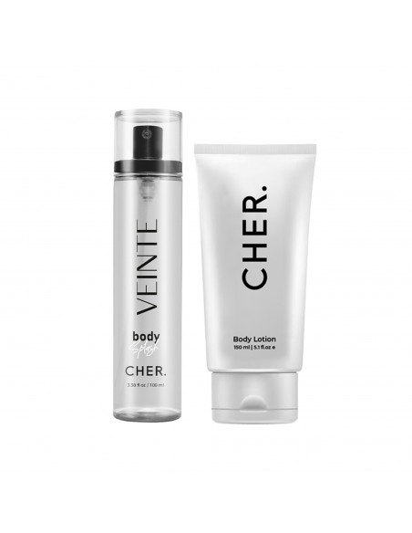 SET DE PERFUME CHER BODY SPLASH + BODY LOTION 150 100 CC