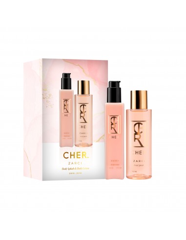 Cher Zarci body splash + body lotion