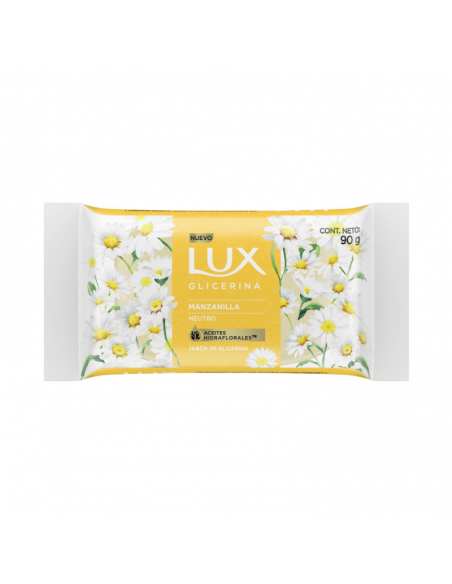 JABONES DE TOCADOR LUX glicerinados manzanilla 90 gr