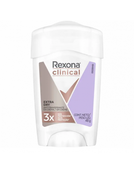 DESODORANTE PERSONAL REXONA CLINICAL EXTRA DRY 48 GR