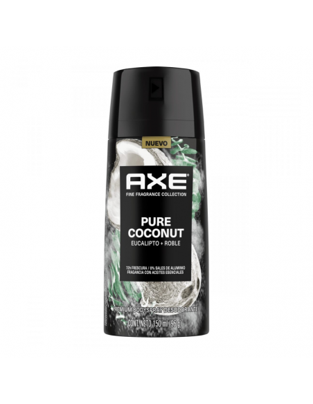 DESODORANTE PERSONAL  AXE pure coconut bzrp 97 gr