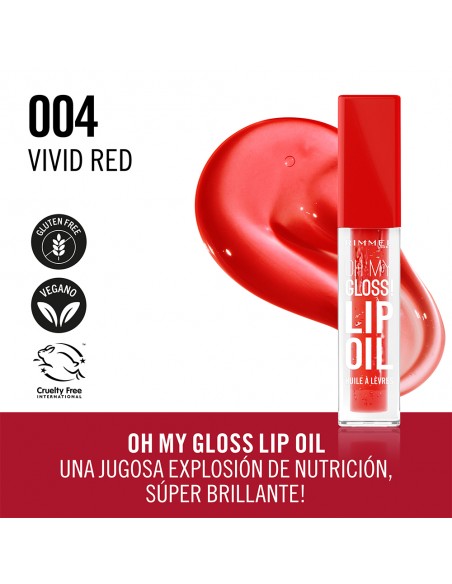 BRILLO LABIAL RIMMEL GLOSSY LIP OIL 004  