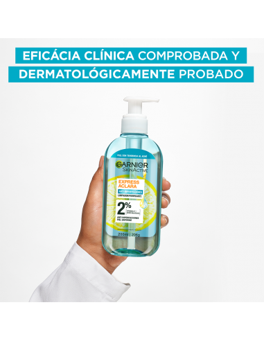 CREMA PARA ROSTRO GARNIER GEL DE LIMPIEZA EXPRESS ACLARA 200 CC