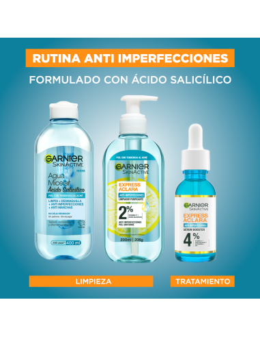 CREMA PARA ROSTRO GARNIER GEL DE LIMPIEZA EXPRESS ACLARA 200 CC