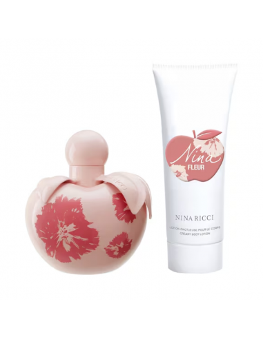 SET DE PERFUME NINA RICCI COFRE LE FLEUR EDP + ROLLON 80 CC