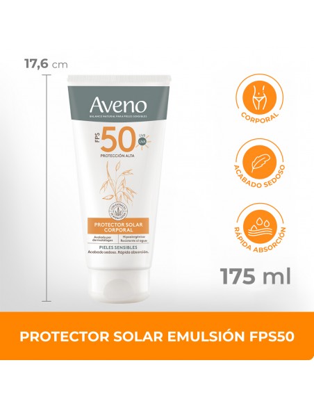 PROTECTOR SOLAR AVENO CORPORAL F50 175 cc