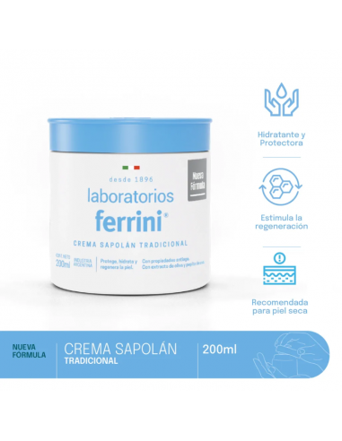 CREMA PARA CUERPO FERRINI SAPOLAN TRADICIONAL 200 CC