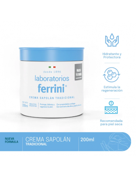 CREMA PARA CUERPO FERRINI SAPOLAN TRADICIONAL 200 cc