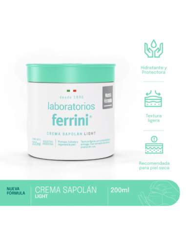 CREMA PARA CUERPO FERRINI SAPOLAN LIGTH 200 CC