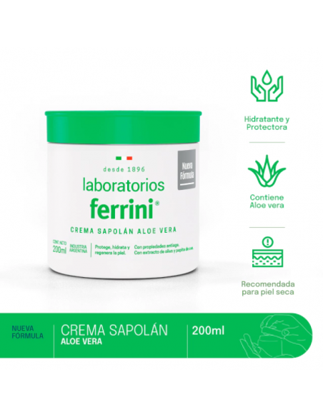 CREMA PARA CUERPO FERRINI SAPOLAN ALOE VERA 200 cc