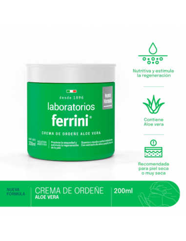 CREMA PARA CUERPO FERRINI ORDEÑE ALOE VERA 200 CC