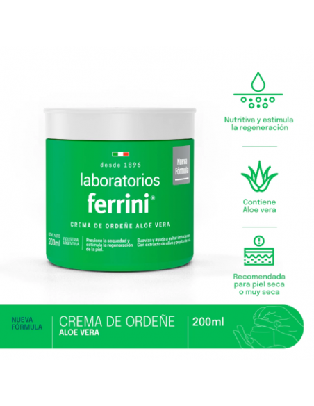 CREMA PARA CUERPO FERRINI ORDEÑE ALOE VERA 200 cc