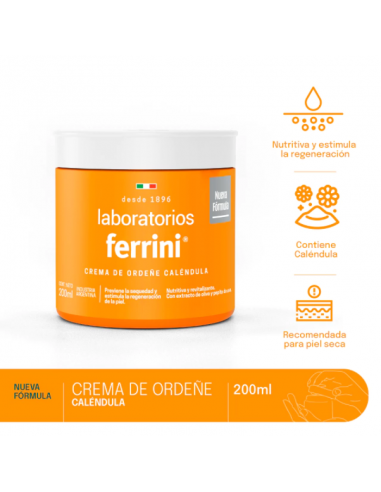 CREMA PARA CUERPO FERRINI ORDEÑE CALENDULA 200 CC