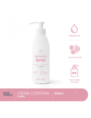 CREMA PARA CUERPO FERRINI HIDRATANTE FLORAL 300 CC