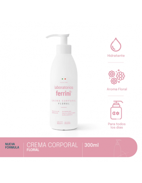 CREMA PARA CUERPO FERRINI hidratante floral 300 cc