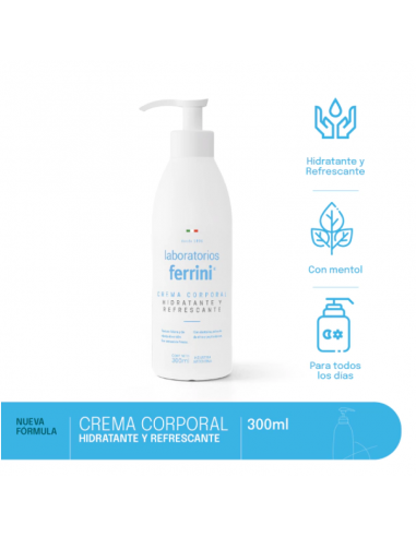 CREMA PARA CUERPO FERRINI HIDRATANTE Y REFRESCANTE 300 CC