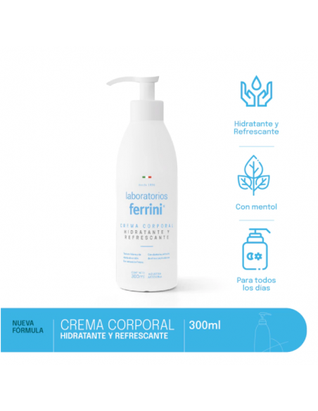 CREMA PARA CUERPO FERRINI hidratante y refrescante 300 cc