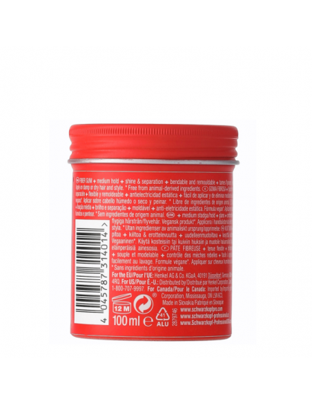 FIJADORES PARA CABELLO SCHWARZKOPF PROFESSIONAL OSIS+ THRILL GOMA FIJACION MEDIA 100 cc