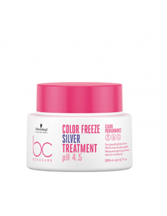 CREMA DE TRATAMIENTO SCHWARZKOPF PROFESSIONAL BONACURE COLOR FREEZE SILVER 200 cc